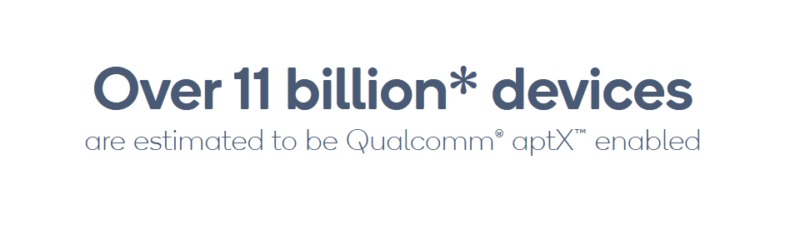 Qualcoom aptX habilitó 11 mil millones de dispositivos
